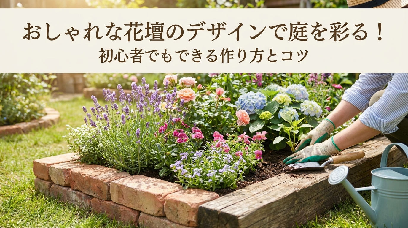 おしゃれな花壇のデザインで庭を彩る！初心者でもできる作り方とコツ