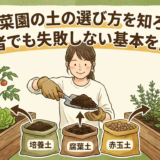 家庭菜園の土の選び方を知ろう。初心者でも失敗しない基本を解説!