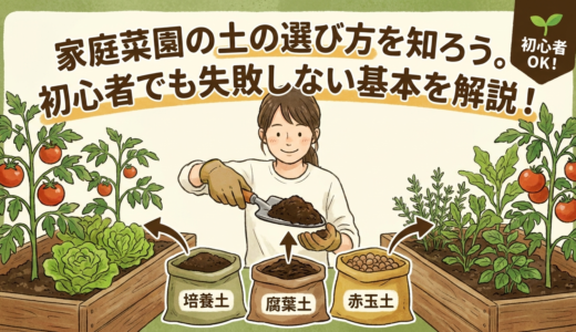 家庭菜園の土の選び方を知ろう。初心者でも失敗しない基本を解説！