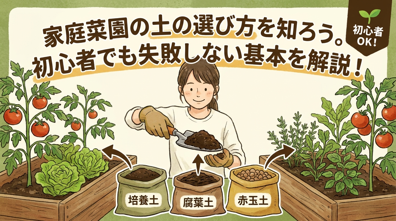 家庭菜園の土の選び方を知ろう。初心者でも失敗しない基本を解説！
