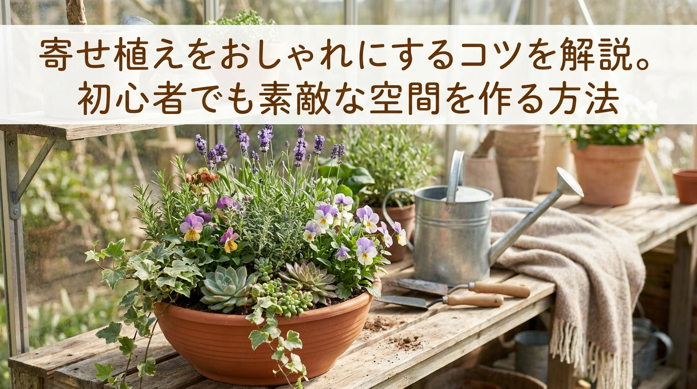 寄せ植えをおしゃれにするコツを解説。初心者でも素敵な空間を作る方法