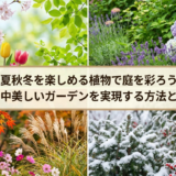 春夏秋冬を楽しめる植物で庭を彩ろう。一年中美しいガーデンを実現する方法とは?
