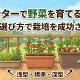 プランターで野菜を育てるなら?深さの選び方で栽培を成功させよう