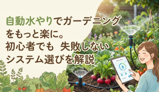 自動水やりでガーデニングをもっと楽に。初心者でも失敗しないシステム選びを解説