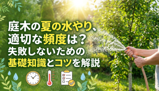 庭木の夏の水やり、適切な頻度は？失敗しないための基礎知識とコツを解説