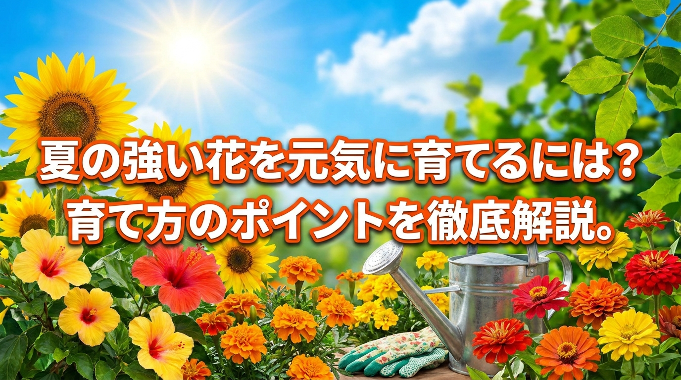 夏の強い花を元気に育てるには？育て方のポイントを徹底解説。
