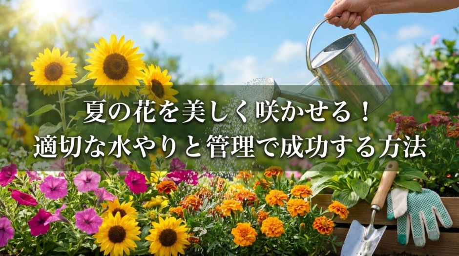 夏の花を美しく咲かせる！適切な水やりと管理で成功する方法