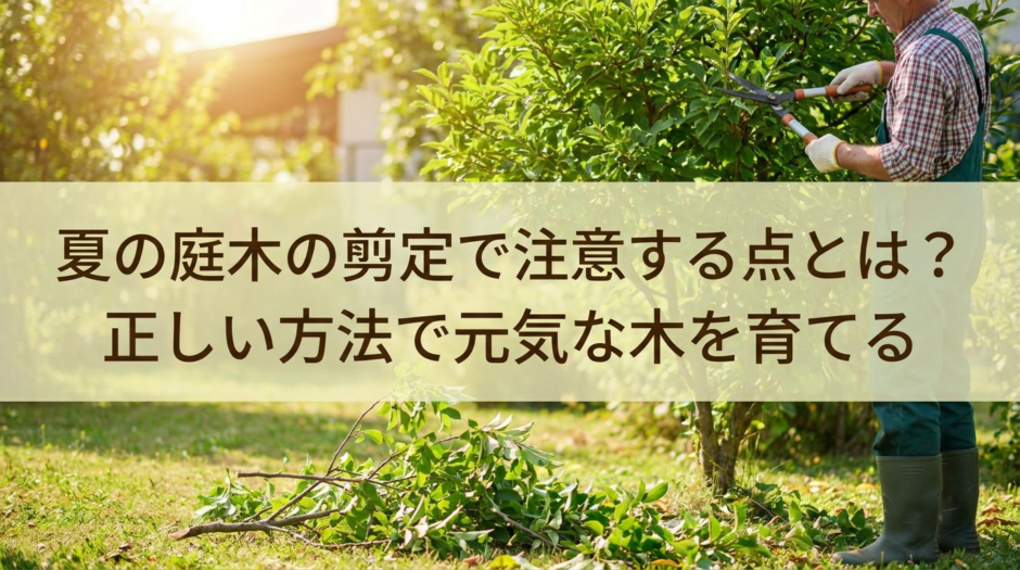 夏の庭木の剪定で注意する点とは？正しい方法で元気な木を育てる