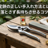 剪定鋏の正しい手入れ方法とは?切れ味を落とさず長持ちさせるコツを解説!